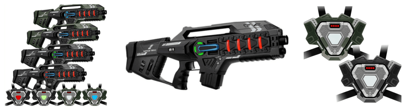 Lasergameset huren met vest
